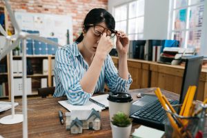 Woman Experiencing Stress Related Anxiety Issues